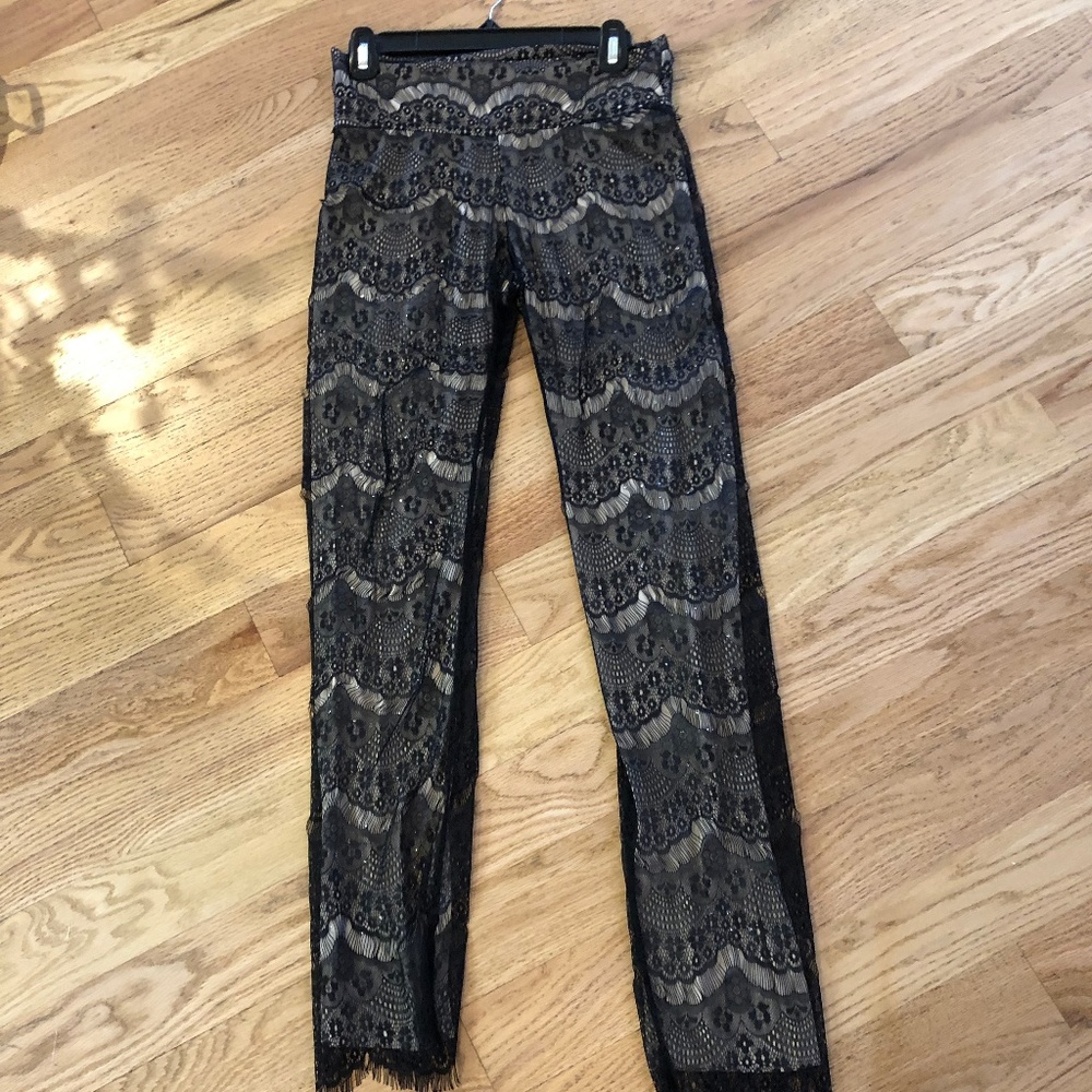 Black and nude gorgeous pants